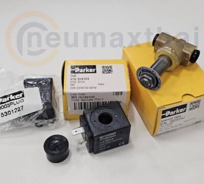 ส่งให้ลูกค้าเดิมอีกตัว P-VE140DR-2 2/2 SOLENOID VALVE 1/4″ , AC220 , TYPE:NC, “PARKER”