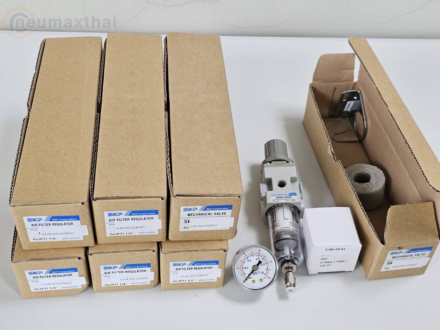 SAW200-02BDG 1/4" Filter+Regulator , Auto drain SKP