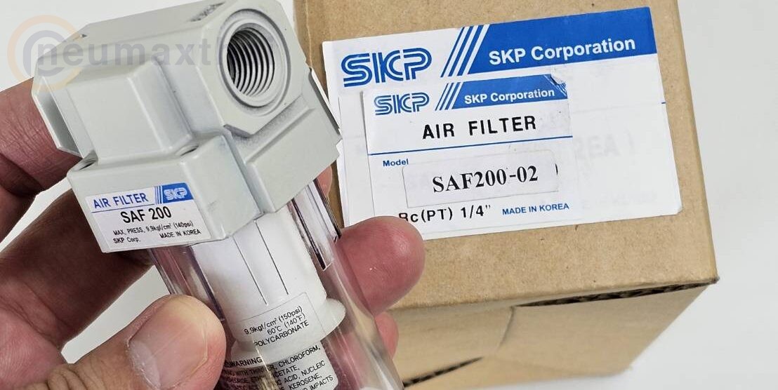 ตัวเดียวก็ส่งครับ AIR FILTER SAF200-02 1/4″ , MANUAL DRIAIN ,”SKP”