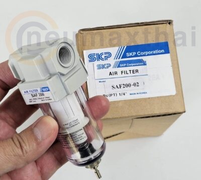 ตัวเดียวก็ส่งครับ AIR FILTER SAF200-02 1/4″ , MANUAL DRIAIN ,”SKP”