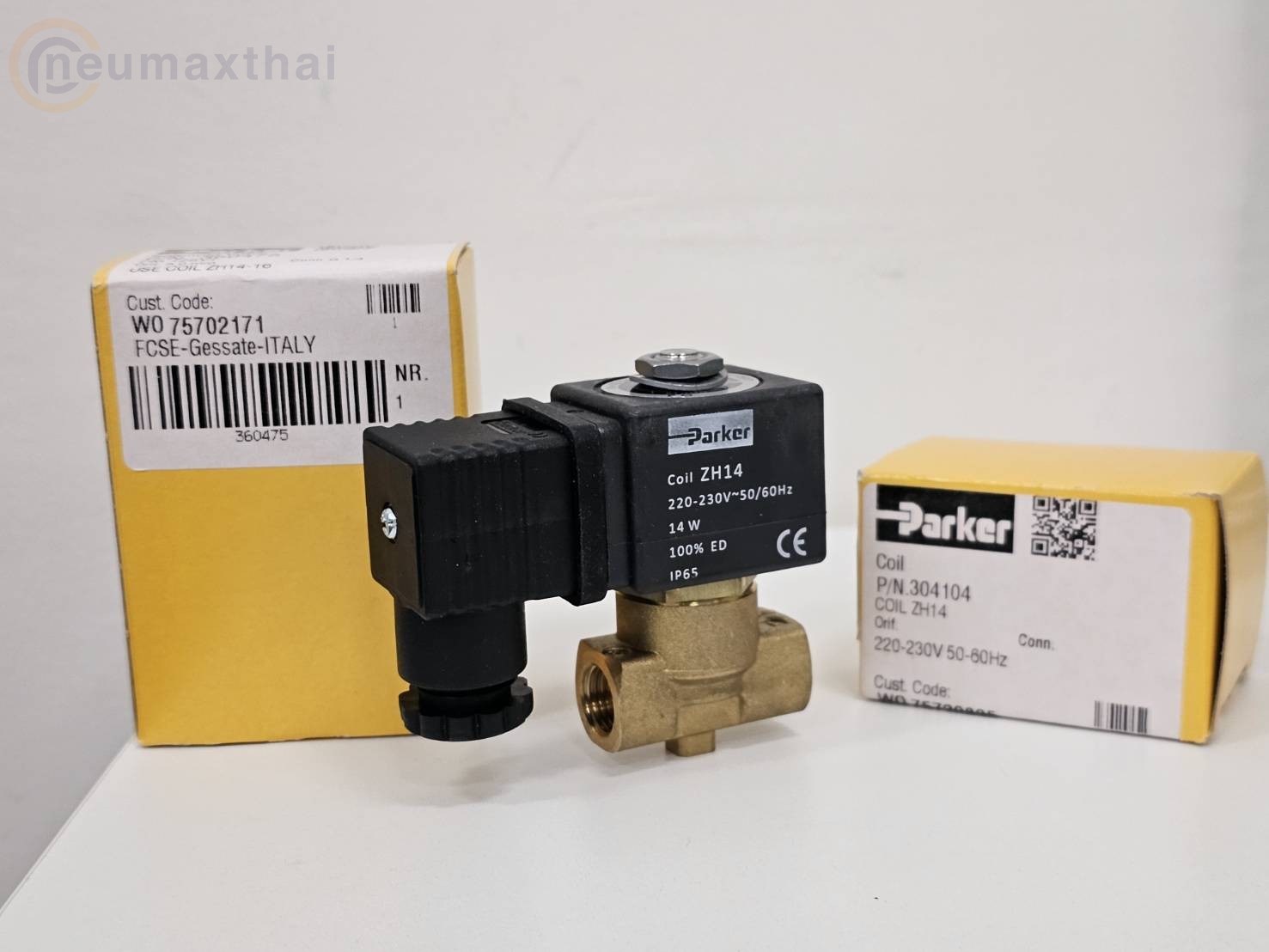 P-VE126YT-2 2/2 SOLENOID VALVE 1/4" ,AC220 "PARKER" 