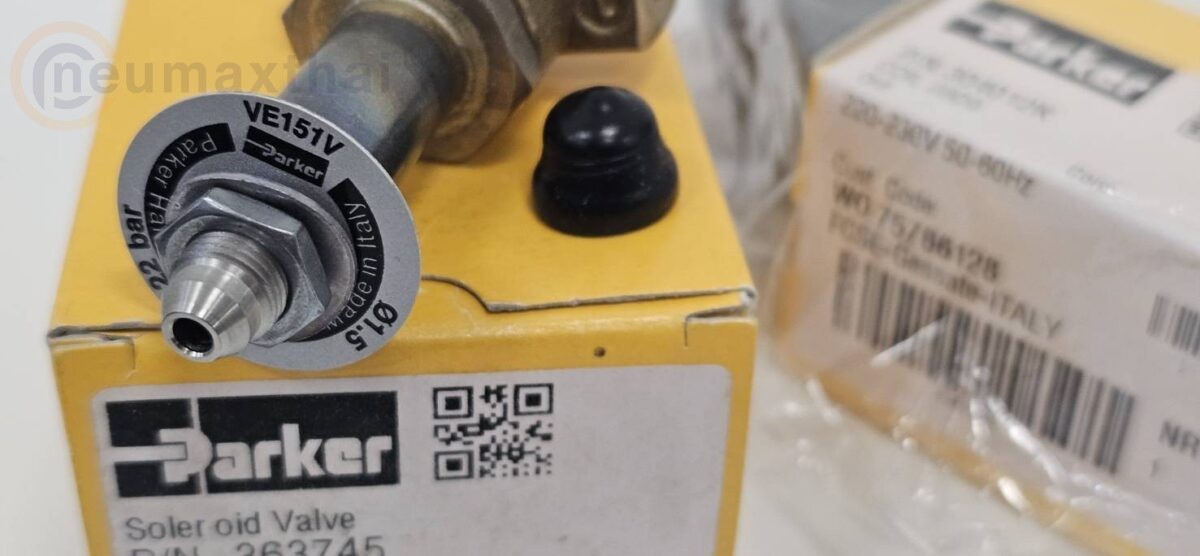 P-VE151GV-2  2/2 SOLENOID VALVE 1/4″ , TYPE :NO , AC220V “PARKER”