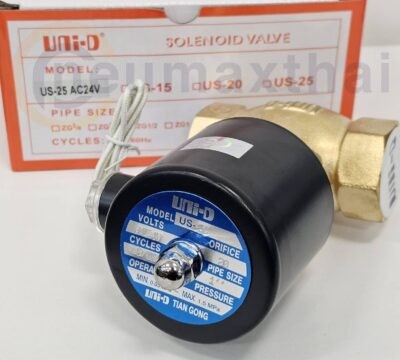 ส่ง steam valve ,US-25-AC24 2/2 SOLENOID VALVE 1″ ,24VAC,  “UNI-D”