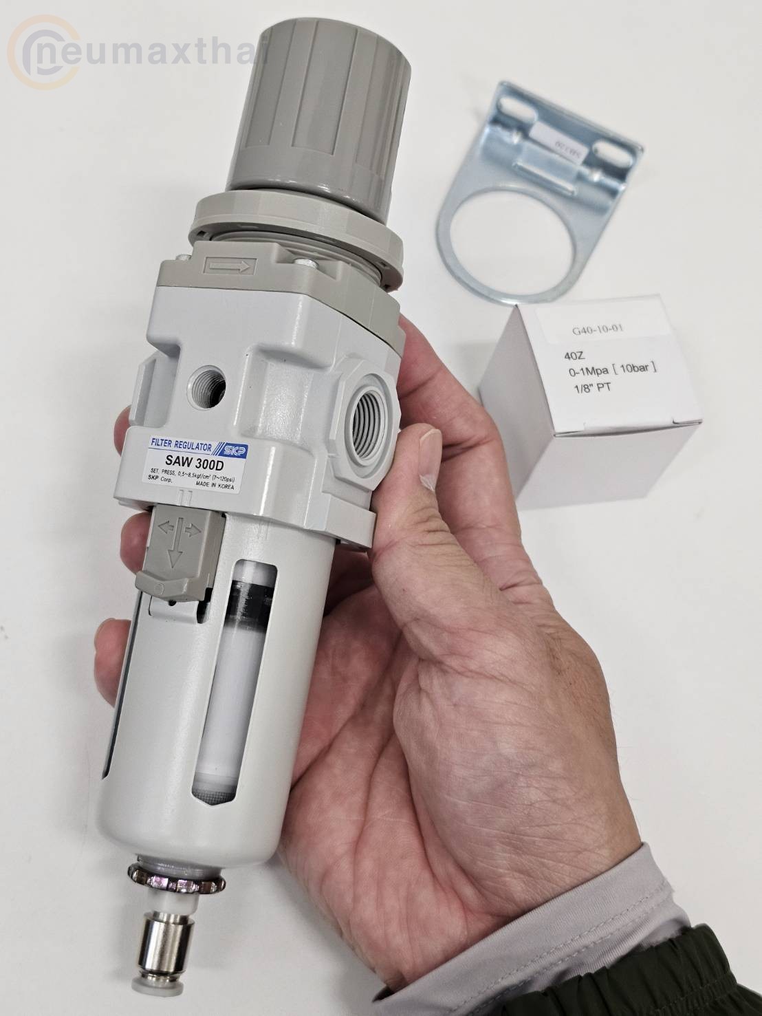 SAW300-03BDG FILTER+REGULATOR 3/8" , AUTO DRAIN , "SKP" 