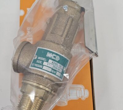 ส่ง safety valve 1″ มีด้าม ,A3WL-10-10 SAFETY RELIEF VALVE 1″ , 10Kgf/cm2 มีด้าม ,”NCD”