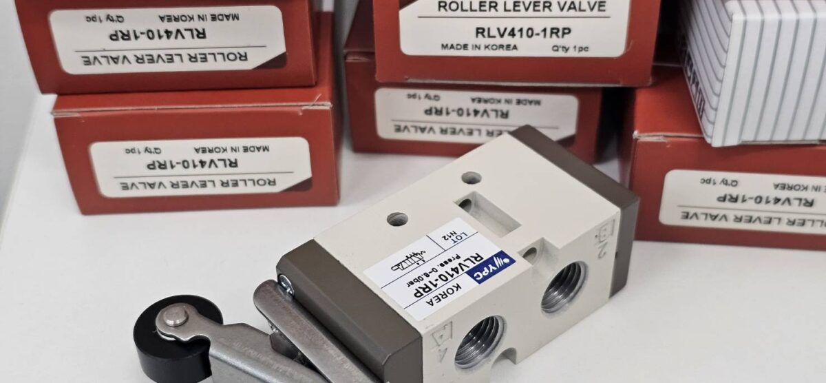RLV410-1RP 5/2 วาล์วลูกกลิ้ง 1/4″ , “YPC”