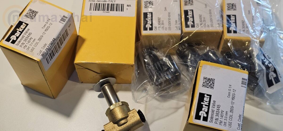 P-VE146YV-2 2/2 SOLENOID VALVE 1/4″ , AC220 ,”PARKER” , ส่ง 3 ชุด