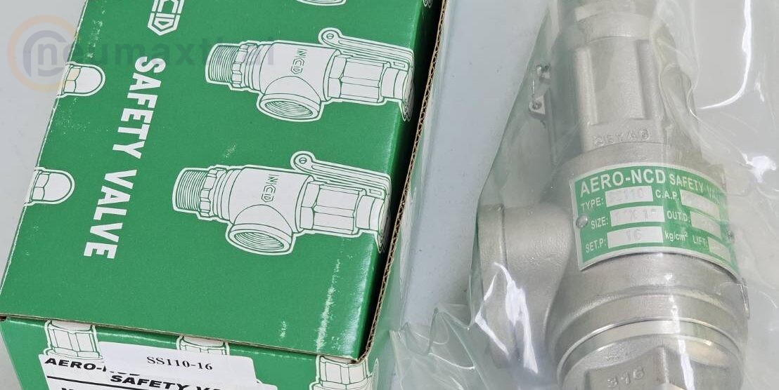 ส่ง ss safety valve , SS110-16 SS SAFETY VALVE 1″ , 16Kgf/cm2 , ไม่มีด้าม , “AERO-NCD”