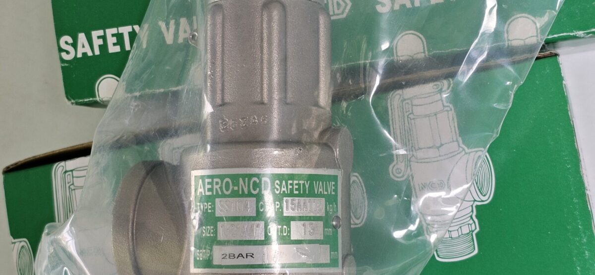 SS Safety valve SS104-2BAR ส่งลูกค้า 2 ตัว