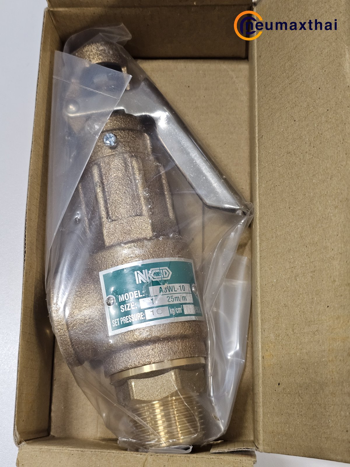 A3WL-10-20 SAFETY RELIEF VALVE 1″ , 20Kgf/cm2 ,มีด้าม , “NCD”
