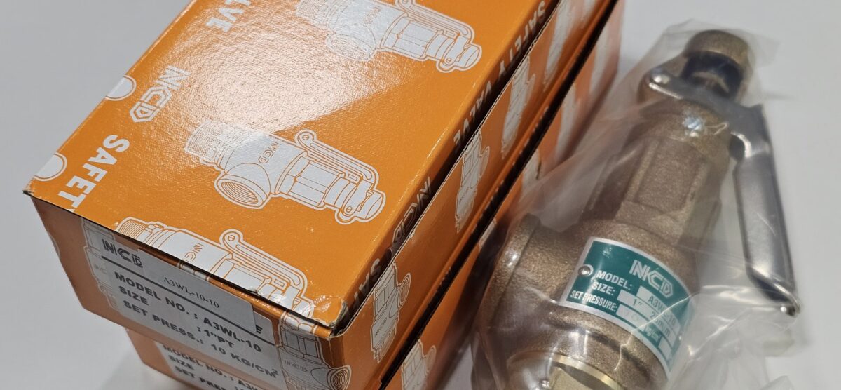 ส่ง A3WL-10-10 SAFETY RELIEF VALVE 1″ , 10Kgf/cm2 ,มีด้าม , “NCD”