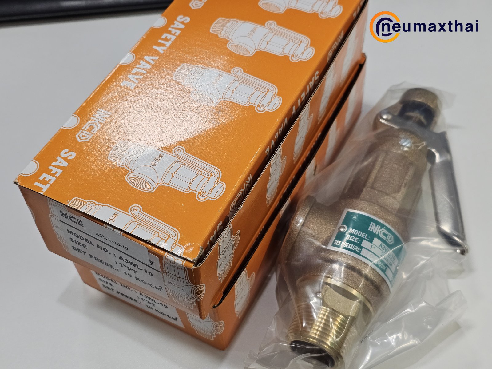 A3WL-10-10 SAFETY RELIEF VALVE 1″ , 10Kgf/cm2 ,มีด้าม , “NCD”