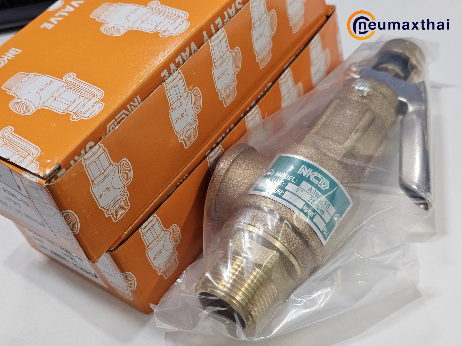 A3WL-10-10 SAFETY RELIEF VALVE 1″ , 10Kgf/cm2 ,มีด้าม , “NCD”
