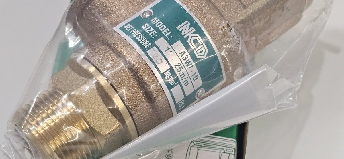 ส่ง A3W-10-20 SAFETY RELIEF VALVE 1″ , 20Kgf/cm2 ,ไม่มีด้าม , “NCD”
