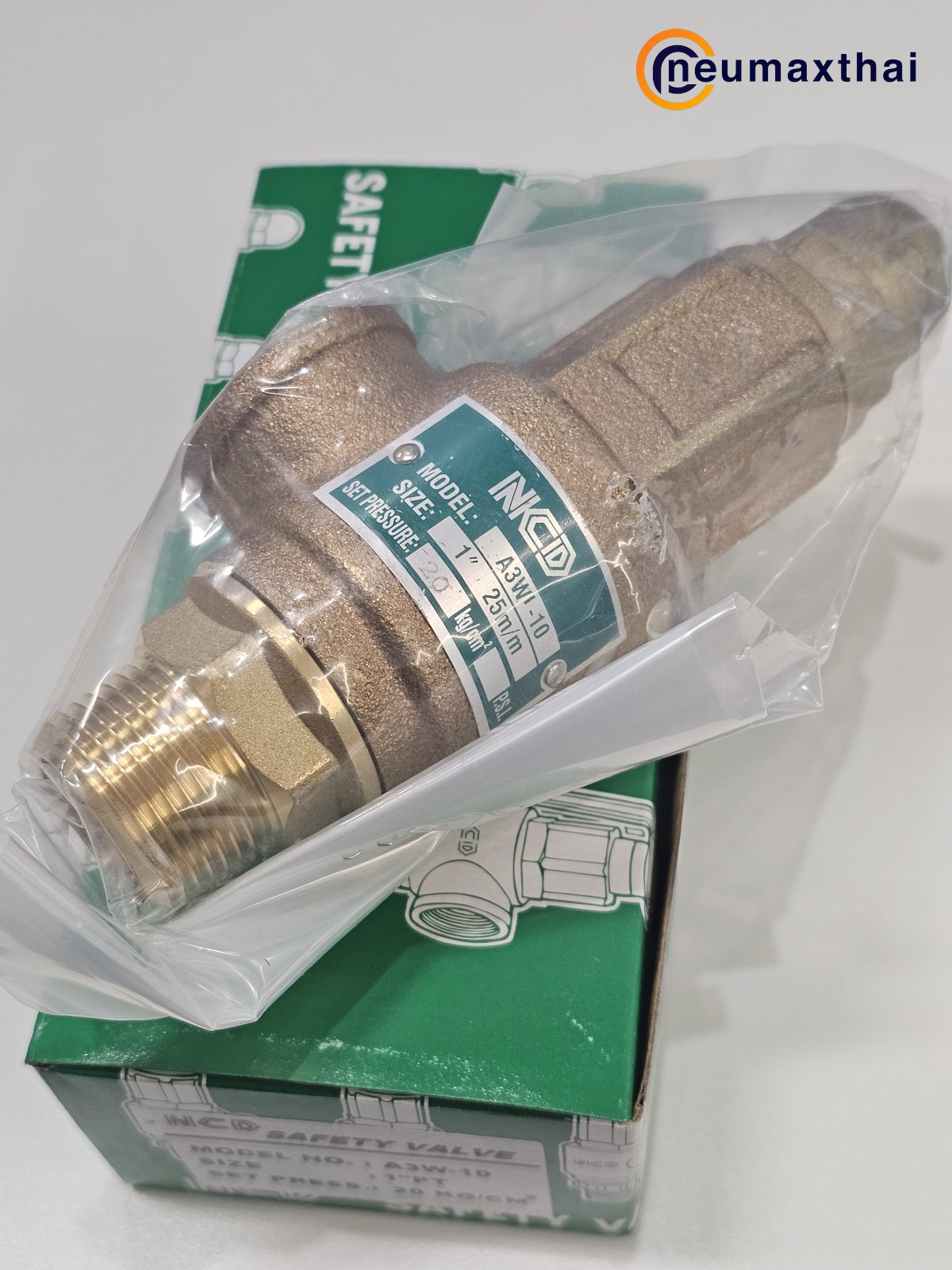 A3W-10-20 SAFETY RELIEF VALVE 1″ , 20Kgf/cm2 ,ไม่มีด้าม , “NCD”