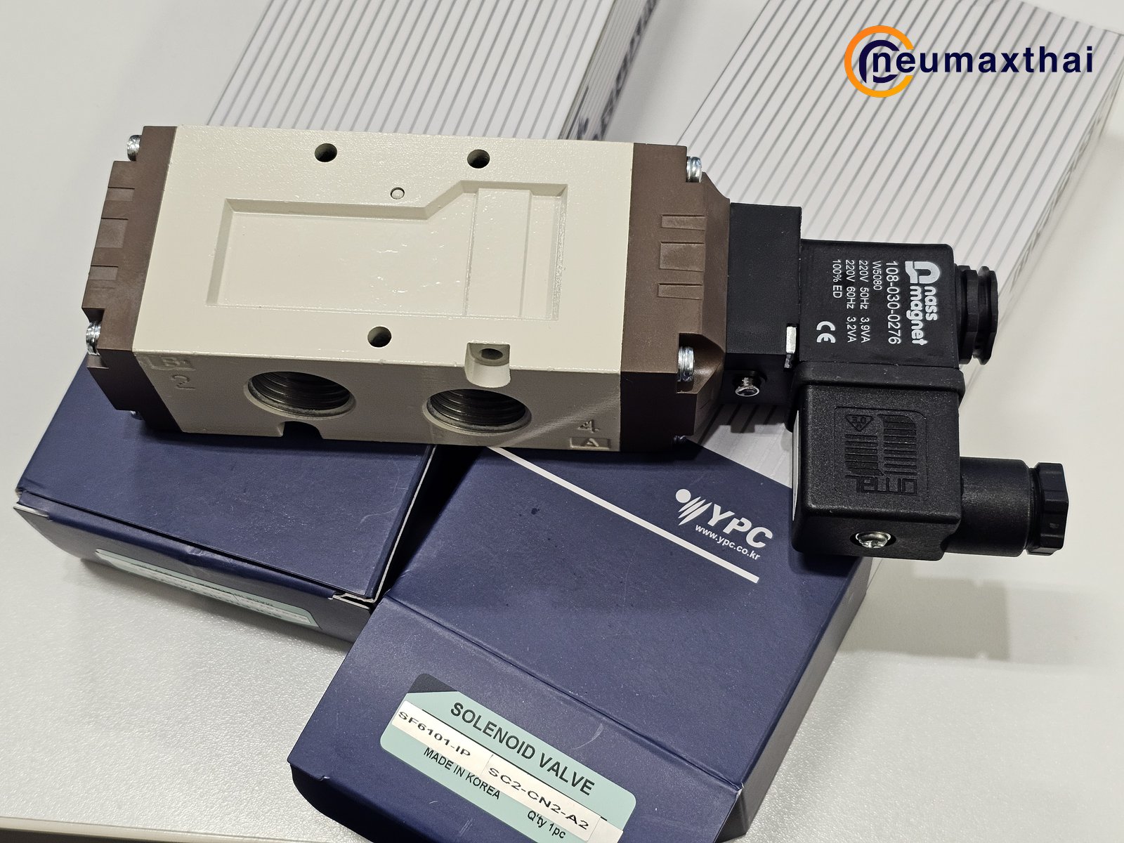 SF6101-IP-SC2-CN2-A2 5/2 SOLENOID VALVE 1/2″ , AC220 , “YPC”