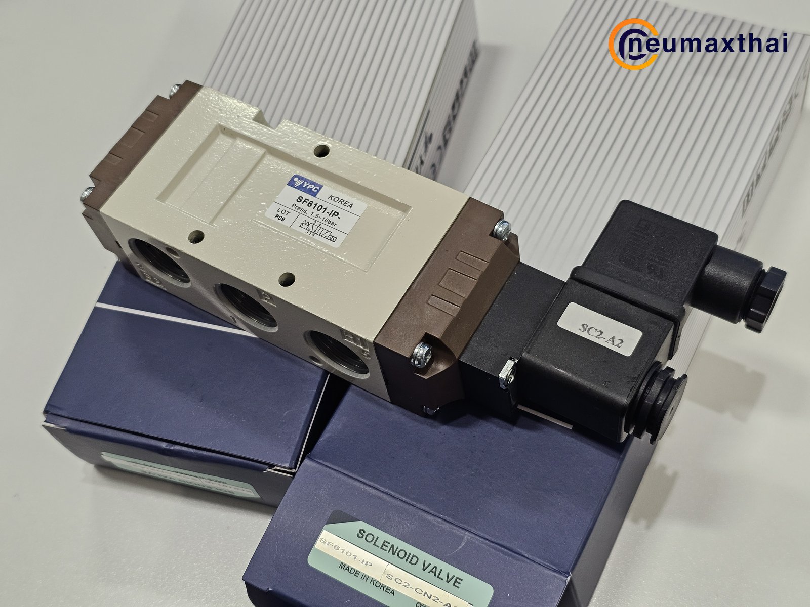 SF6101-IP-SC2-CN2-A2 5/2 SOLENOID VALVE 1/2″ , AC220 , “YPC”