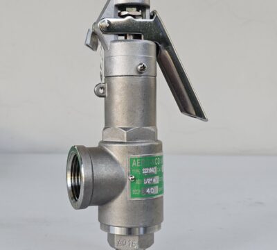 ส่ง SSX104-LT-40  SS SAFETY VALVE 1/2″ ,40Kgf/cm2 มีด้าม “AERO-NCD”