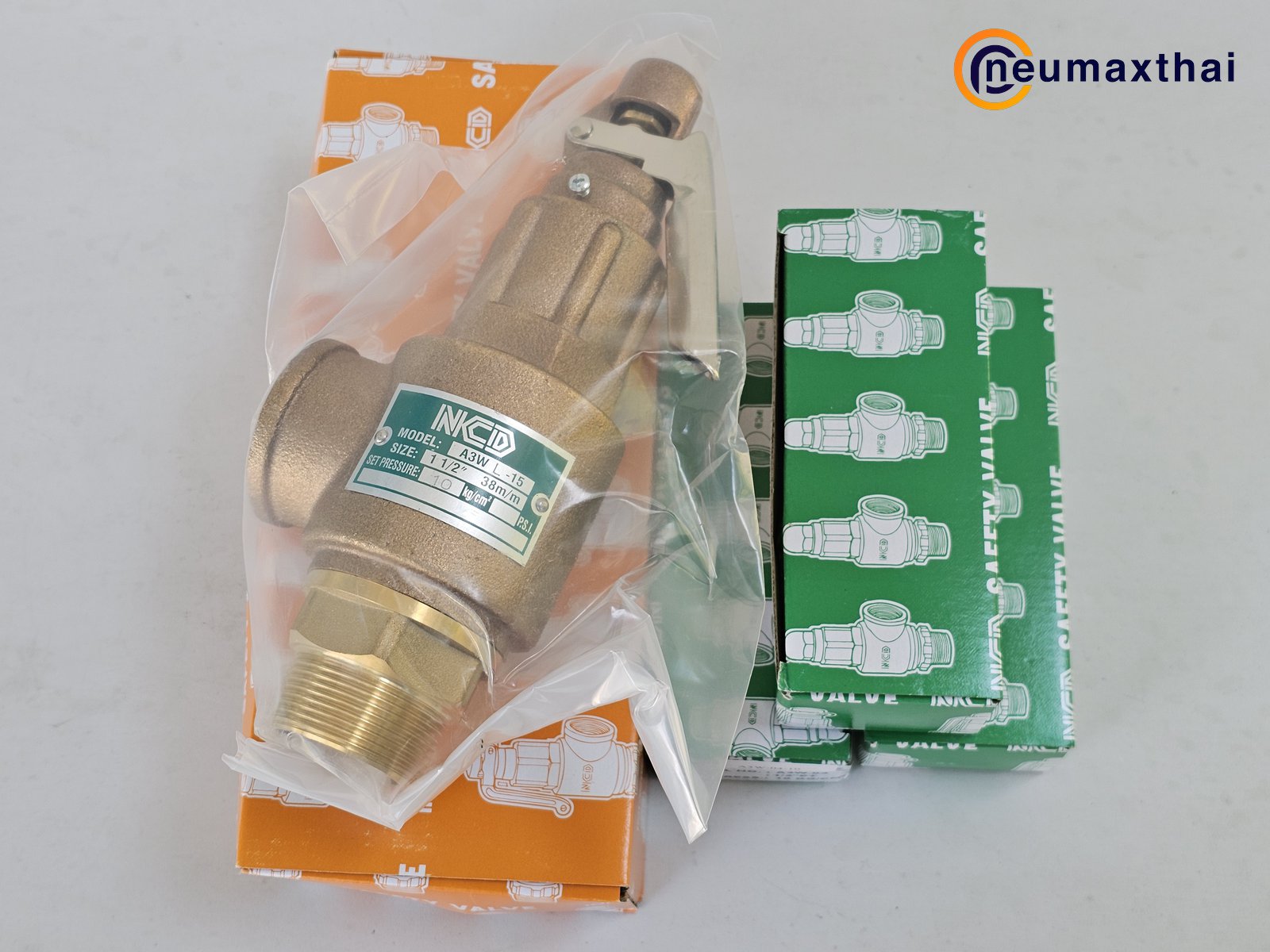 A3WL-15-10 SAFETY RELIEF VALVE 1.1/2″ , 10Kgf/cm2 ,มีด้าม , “NCD”