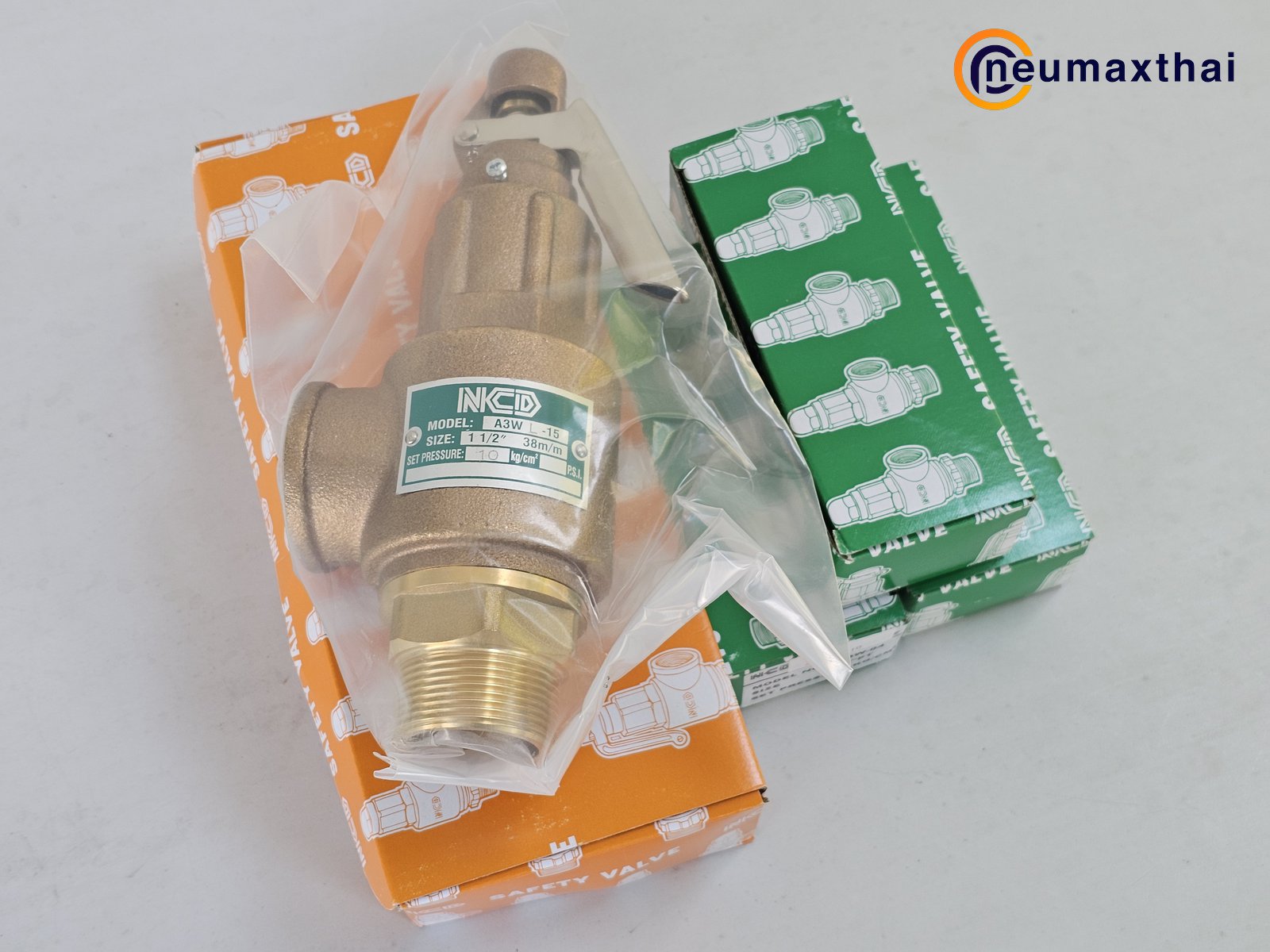 A3WL-15-10 SAFETY RELIEF VALVE 1.1/2″ , 10Kgf/cm2 ,มีด้าม , “NCD”