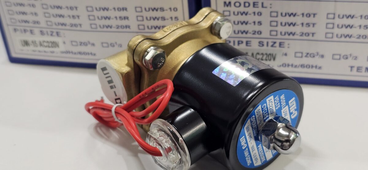 ส่ง UW-15-AC220 2/2 SOLENOID VALVE 1/2″ ,220VAC , “UNI-D”