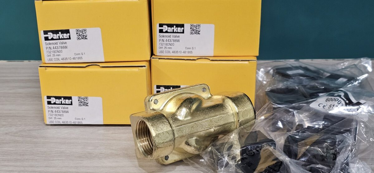 ส่ง P-VE7321BDN00-5 2/2 SOLENOI VALVE 1″ , TYPE : NC ,DC24 “PARKER”