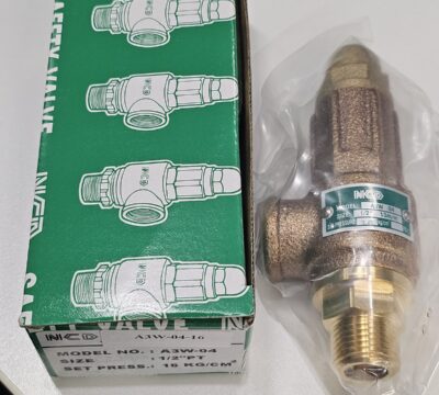 ส่ง A3W-04-16 SAFETY RELIEF VALVE 1/2″ , 16Kgf/cm2 ,ไม่มีด้าม , “NCD”