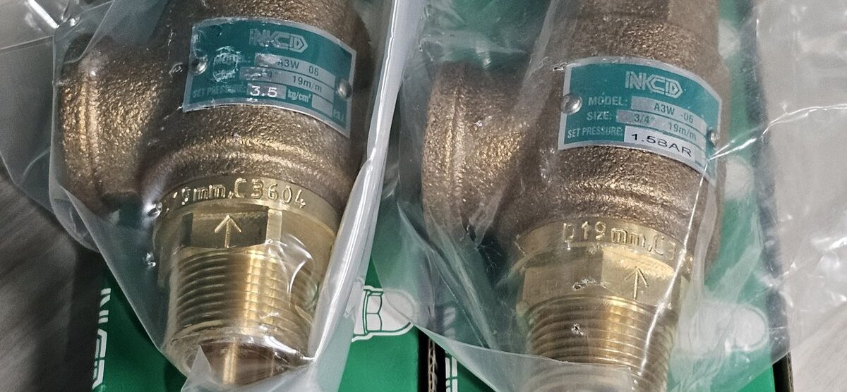 ส่ง A3W-06-3.5 SAFETY RELIEF VALVE 3/4″ , *ลูกค้าเซ็ตเอง 1.5BAR ,ไม่มีด้าม , “NCD”