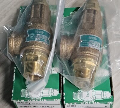 ส่ง A3W-06-3.5 SAFETY RELIEF VALVE 3/4″ , *ลูกค้าเซ็ตเอง 1.5BAR ,ไม่มีด้าม , “NCD”