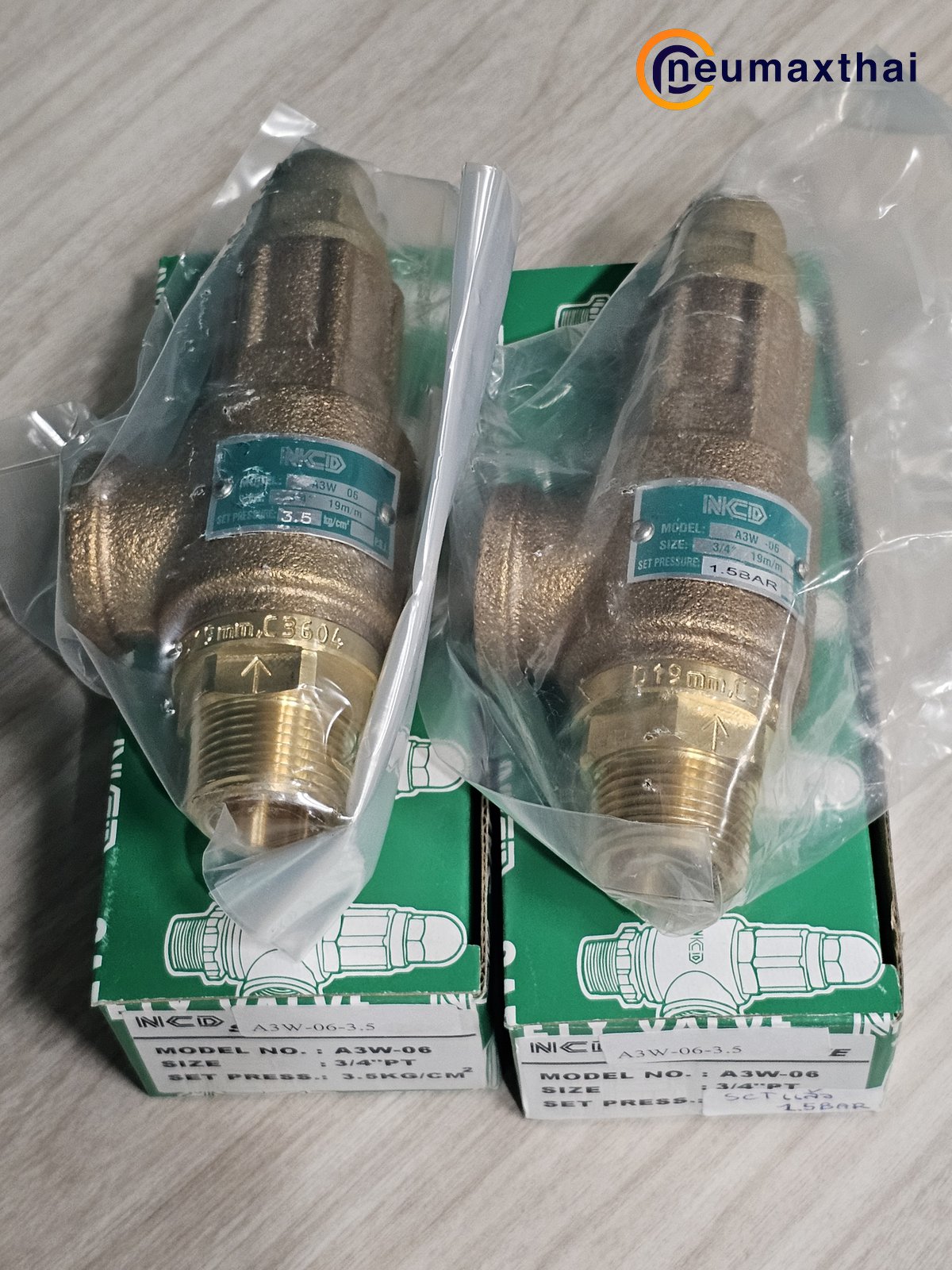 A3W-06-3.5 SAFETY RELIEF VALVE 3/4″ , *ลูกค้าเซ็ตเอง 1.5BAR ,ไม่มีด้าม , “NCD”
