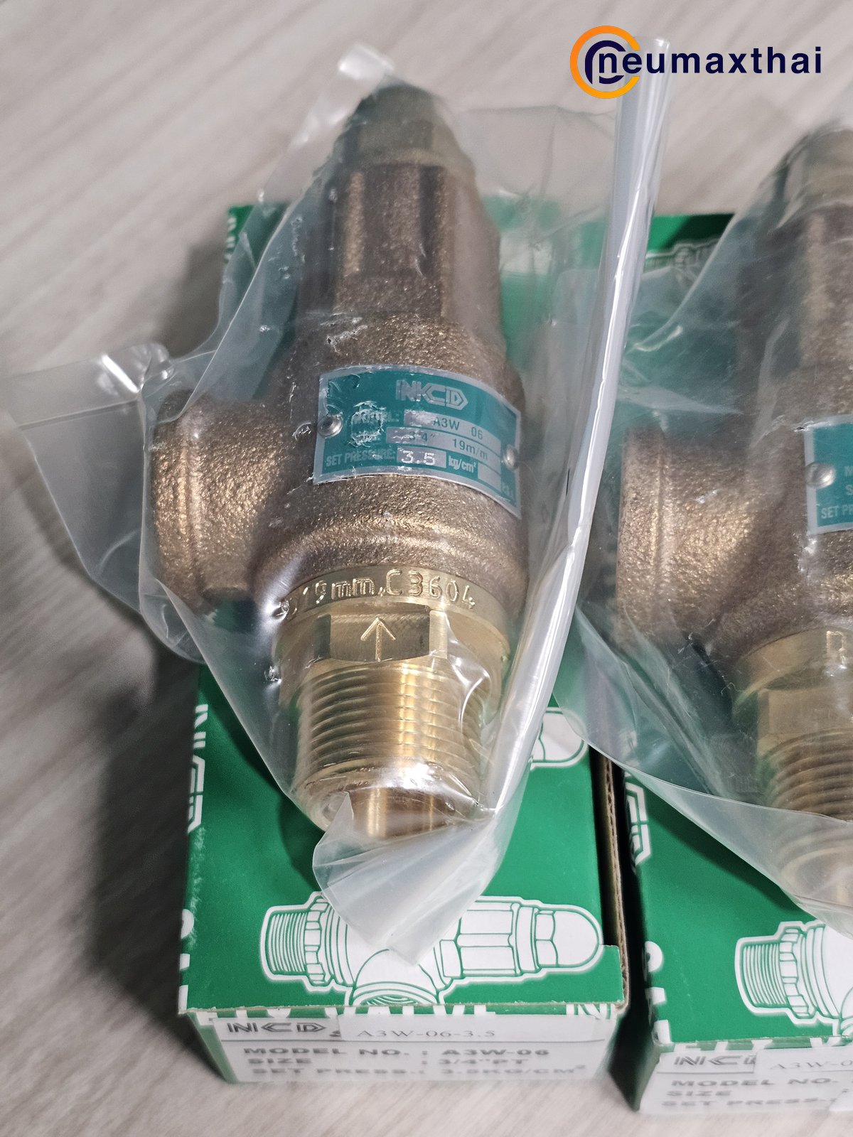 A3W-06-3.5 SAFETY RELIEF VALVE 3/4″ , *ลูกค้าเซ็ตเอง 1.5BAR ,ไม่มีด้าม , “NCD”