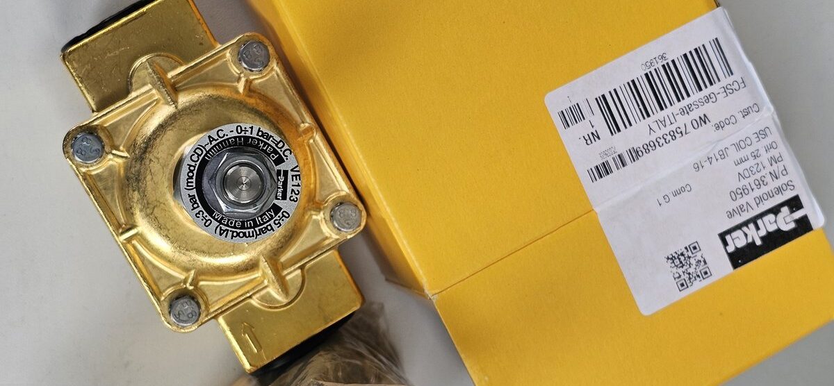 ส่ง P-VE123DV-5 2/2 SOLENOID VALVE 1″ , DC24V “PARKER”
