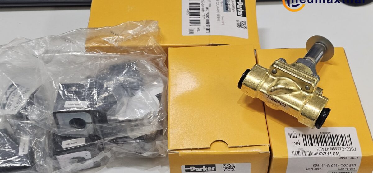 ส่ง P-VE7322BIH00-2 2/2 SOLEONID VALVE 3/8″ ,TYPE:NO ,AC220 PARKER”