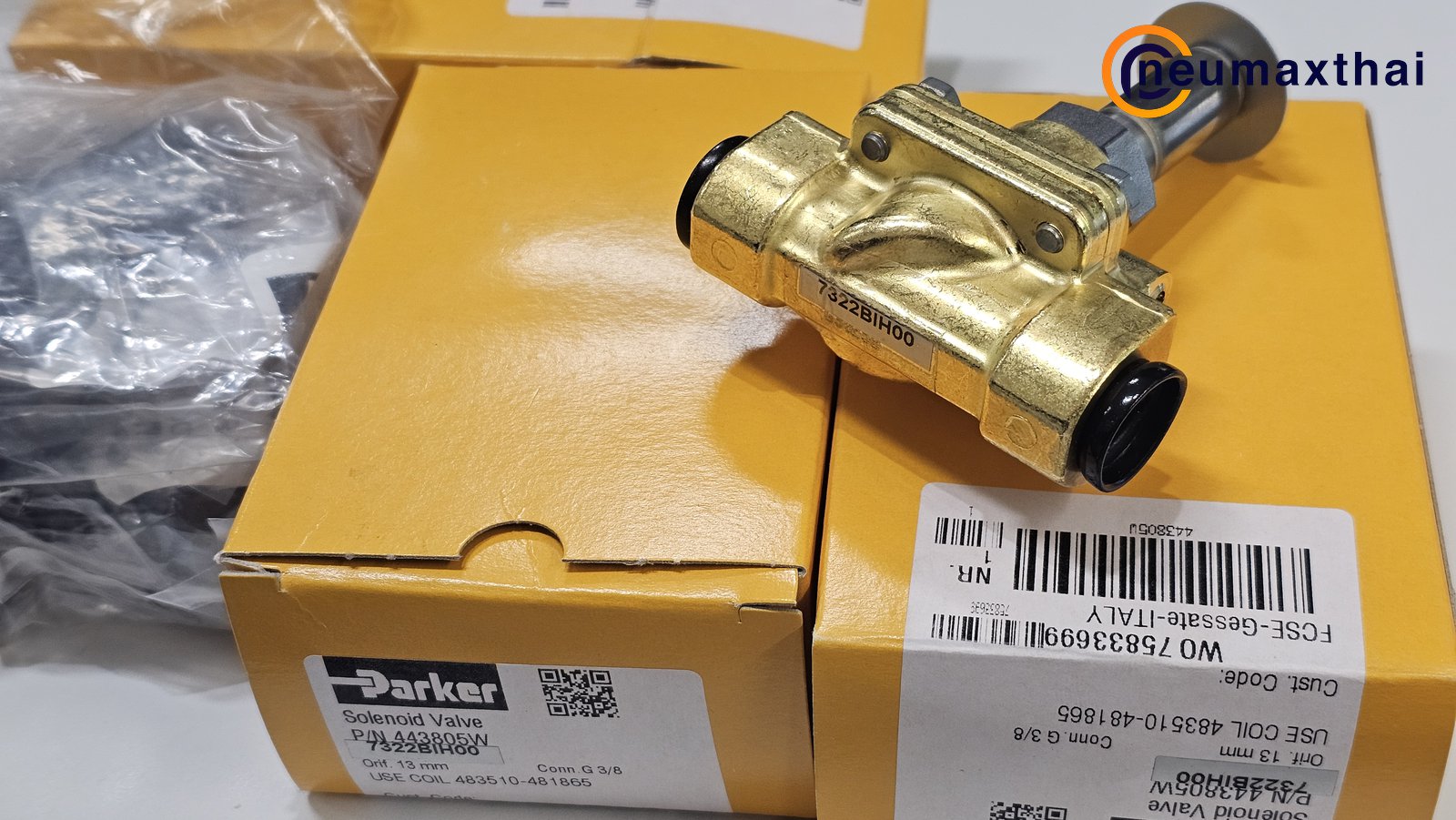 P-VE7322BIH00-2 2/2 SOLEONID VALVE 3/8″ ,TYPE:NO ,AC220 PARKER”