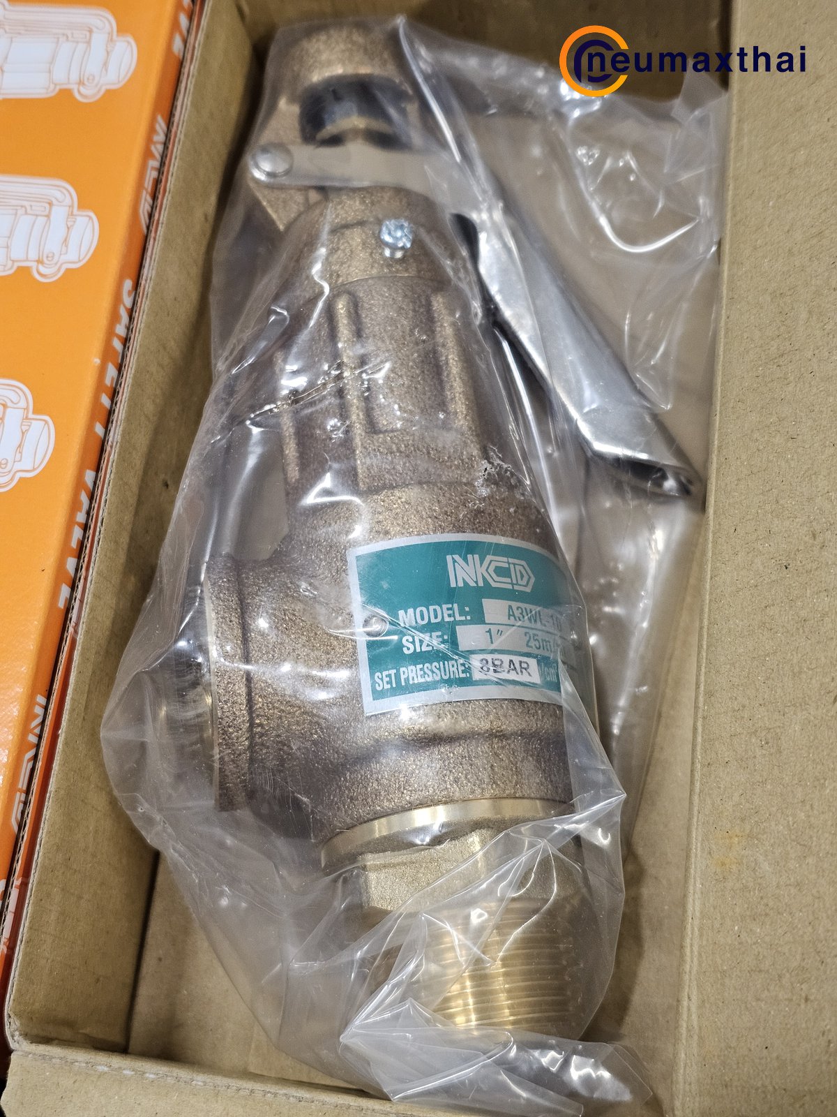 A3WL-10-10 SAFETY RELIEF VALVE 1″ , 10Kgf/cm2 ,มีด้าม , “NCD”