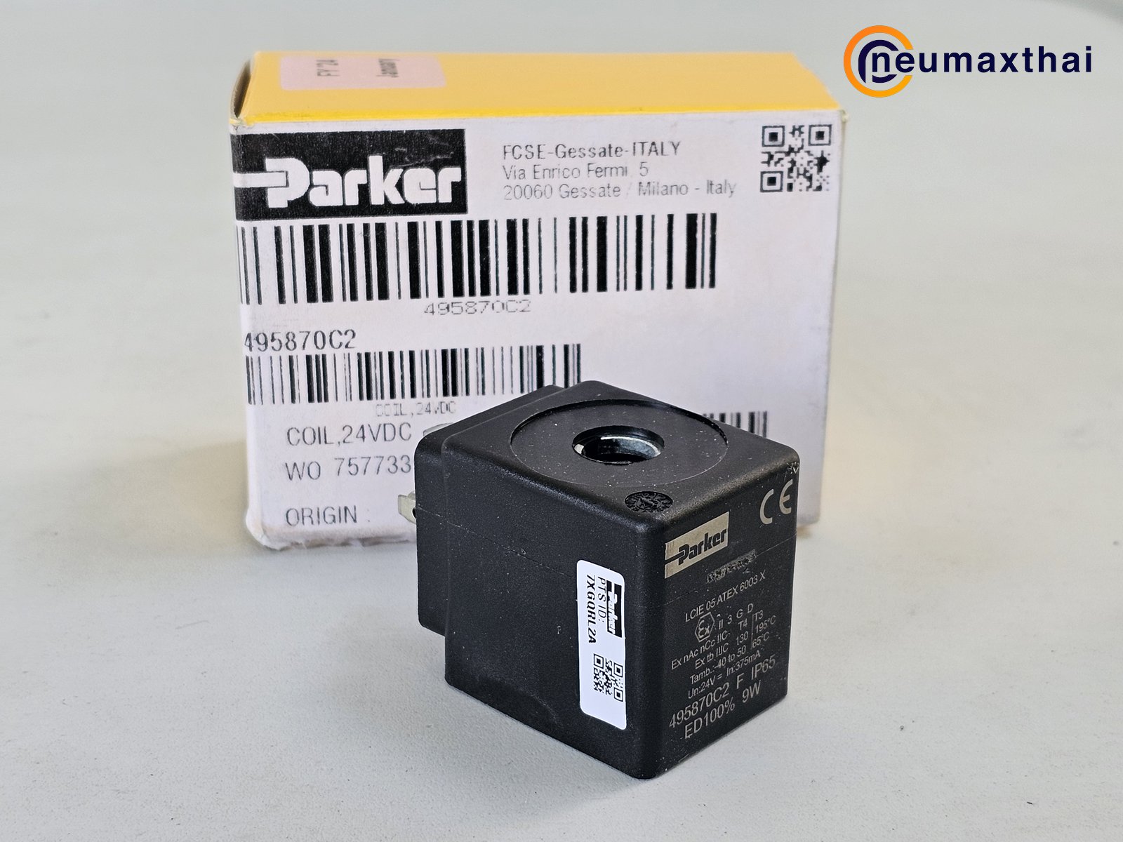 7321BEN00-EX-COIL-D4-P 2/2 SOLENOID VALVE 1.1/4″ TYPE:NC, DC24 “PARKER”