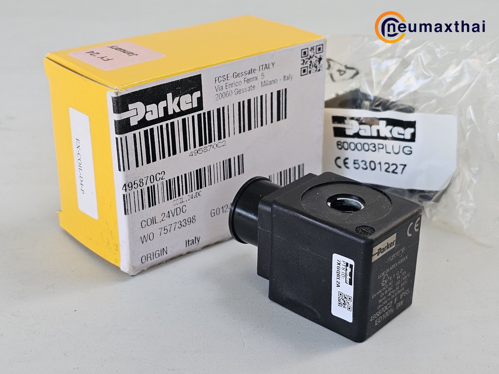 7321BEN00-EX-COIL-D4-P 2/2 SOLENOID VALVE 1.1/4″ TYPE:NC, DC24 “PARKER”