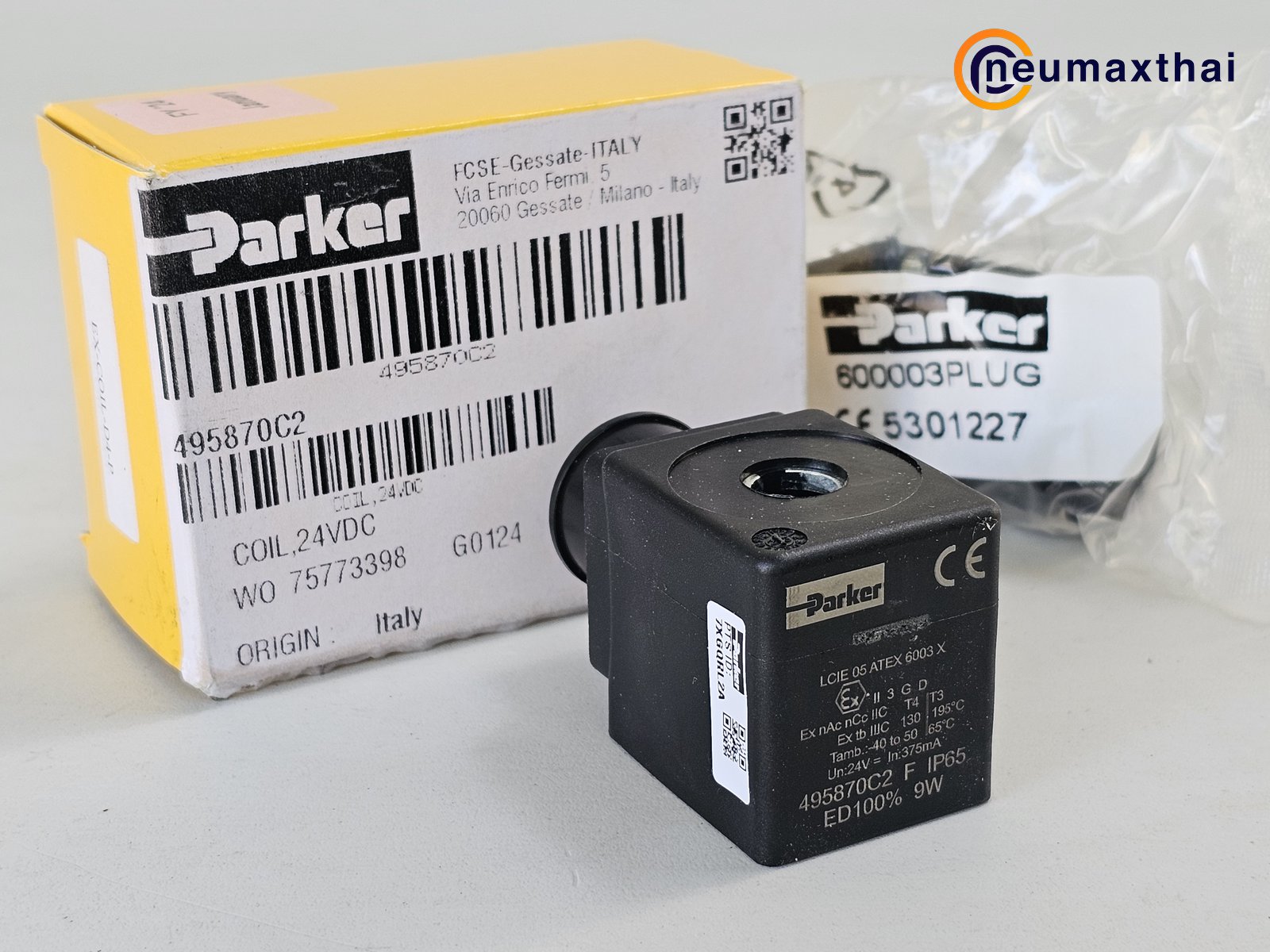 7321BEN00-EX-COIL-D4-P 2/2 SOLENOID VALVE 1.1/4″ TYPE:NC, DC24 “PARKER”