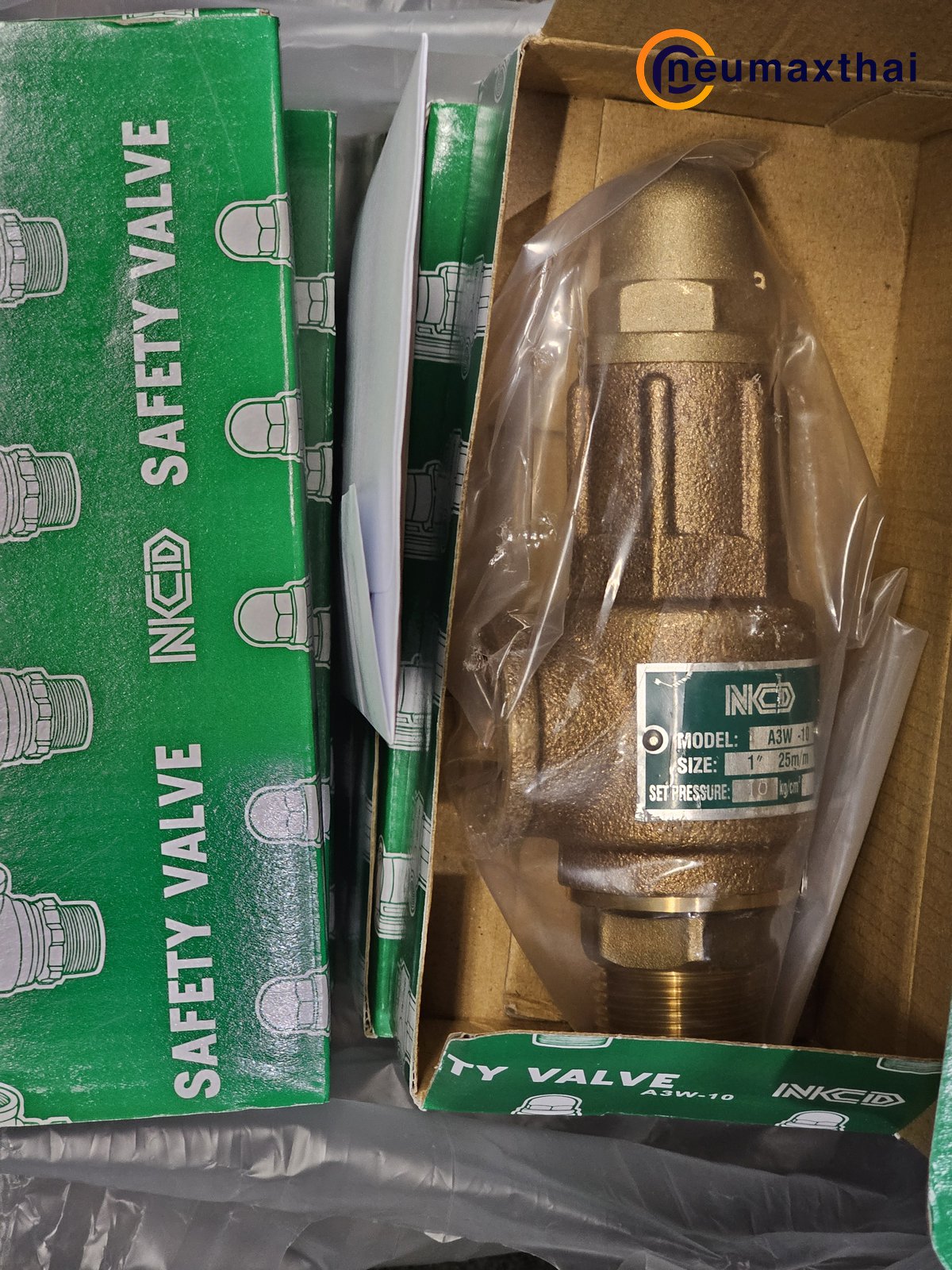 A3W-10-10 SAFETY RELIEF VALVE 1″ , 10Kgf/cm2 ,ไม่มีด้าม , “NCD”