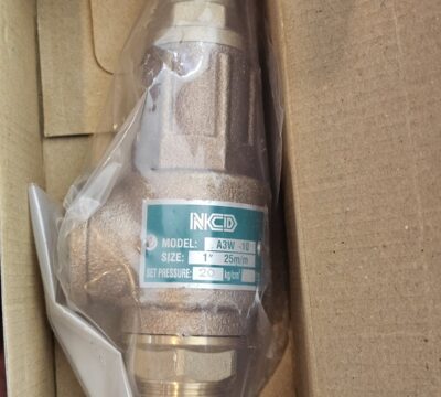 ส่ง A3W-10-20 SAFETY RELIEF VALVE 1″ , 20Kgf/cm2 ,ไม่มีด้าม , “NCD”