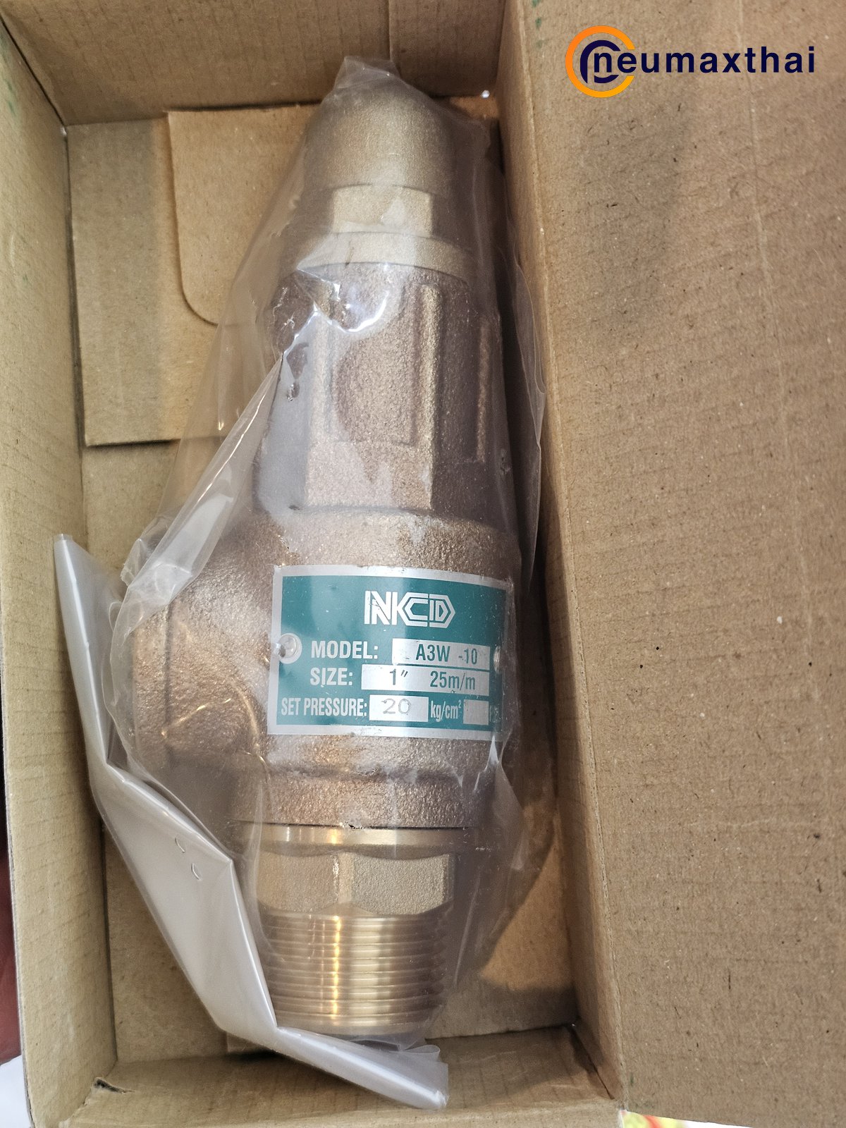 A3W-10-20 SAFETY RELIEF VALVE 1″ , 20Kgf/cm2 ,ไม่มีด้าม , “NCD”