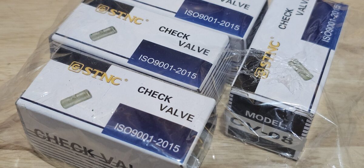ส่ง CV-08 CHECK VALVE 1/4″ , “STNC”
