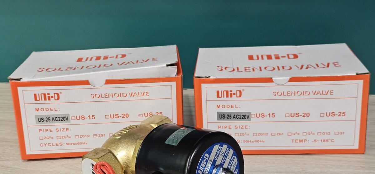 ส่ง US-25-AC220 2/2 SOLENOID VALVE 1″ ,AC220 , “UNI-D”