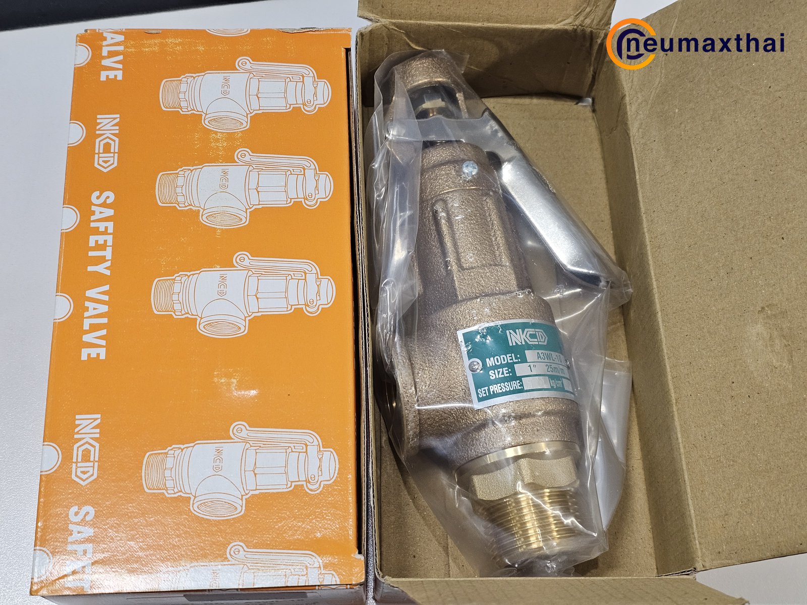 A3WL-10-10 SAFETY RELIEF VALVE 1″ , 10Kgf/cm2 ,มีด้าม , “NCD”