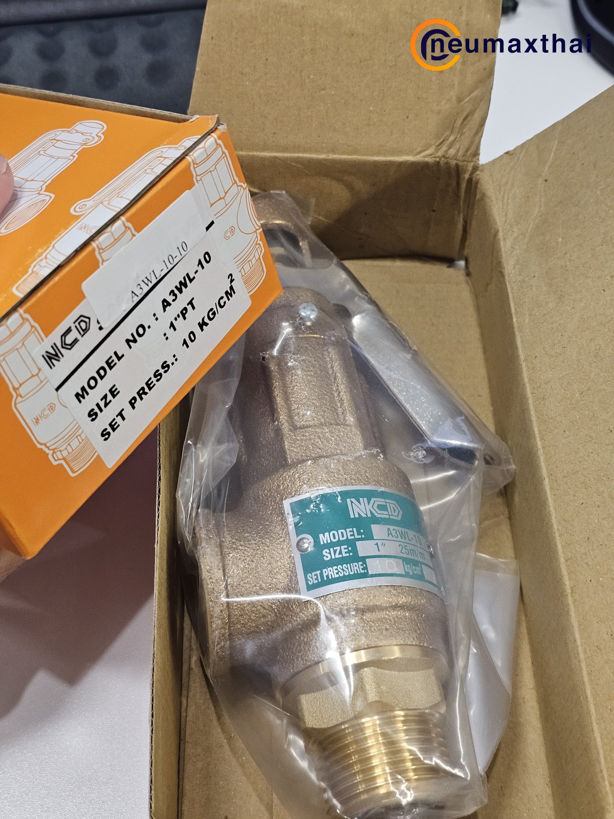 A3WL-10-10 SAFETY RELIEF VALVE 1″ , 10Kgf/cm2 ,มีด้าม , “NCD”