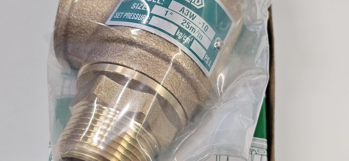 ส่ง A3W-10-10 SAFETY RELIEF VALVE 1″ , 10Kgf/cm2 ,ไม่มีด้าม , “NCD”