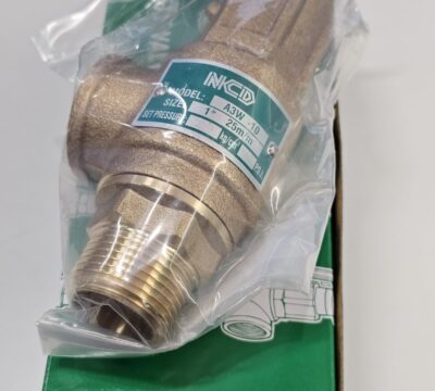 ส่ง A3W-10-10 SAFETY RELIEF VALVE 1″ , 10Kgf/cm2 ,ไม่มีด้าม , “NCD”