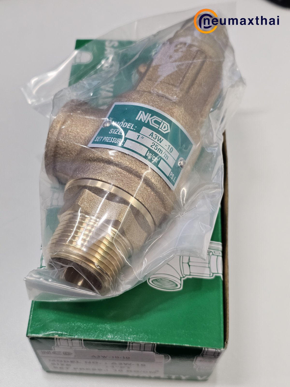 A3W-10-10 SAFETY RELIEF VALVE 1″ , 10Kgf/cm2 ,ไม่มีด้าม , “NCD”
