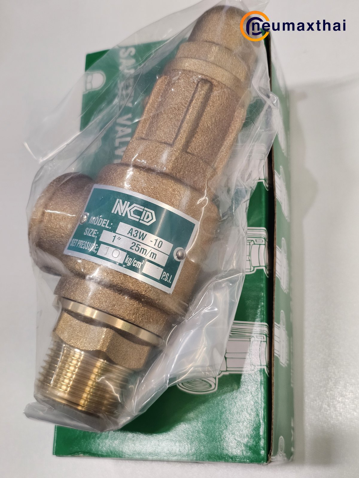 A3W-10-10 SAFETY RELIEF VALVE 1″ , 10Kgf/cm2 ,ไม่มีด้าม , “NCD”