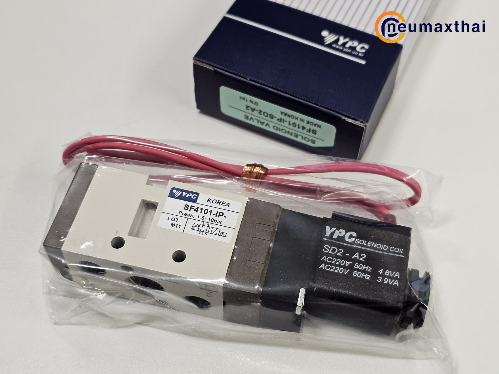 SF4101-IP-SD2-A2 5/2 SOLENOID VALVE 1/4″ AC220V , “YPC”
